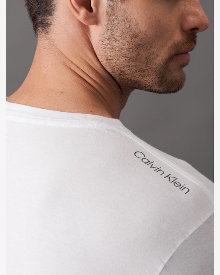 Camiseta Manga Curta Swimwear Logo Costas Calvin Klein Swimwear Branco  Branco Riachuelo