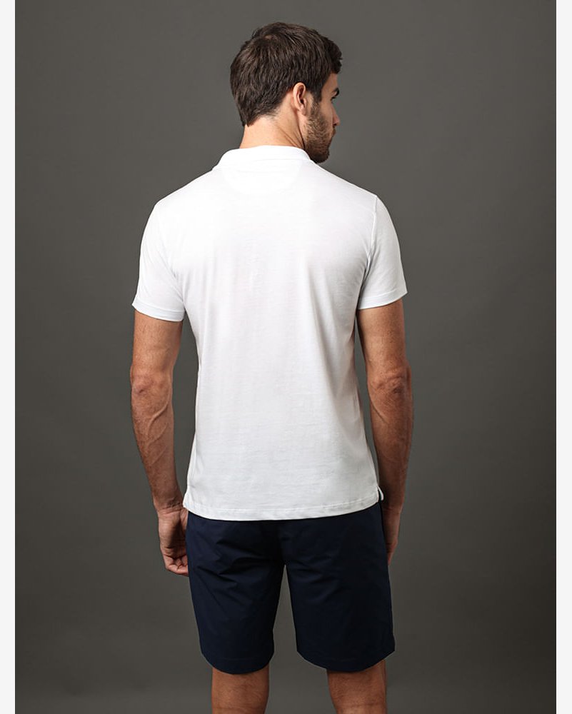 Polo Masculina Slim Pima Calvin Klein Jeans - Branco 2