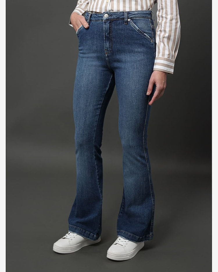 Riachuelo Calça Jeans Feminina Flare Bolso Faca Calvin Klein