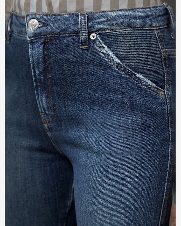 Riachuelo Calça Jeans Feminina Flare Bolso Faca Calvin Klein