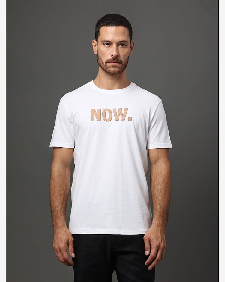 Riachuelo Camiseta Masculina Now Calvin Klein Jeans Branco - Main Image