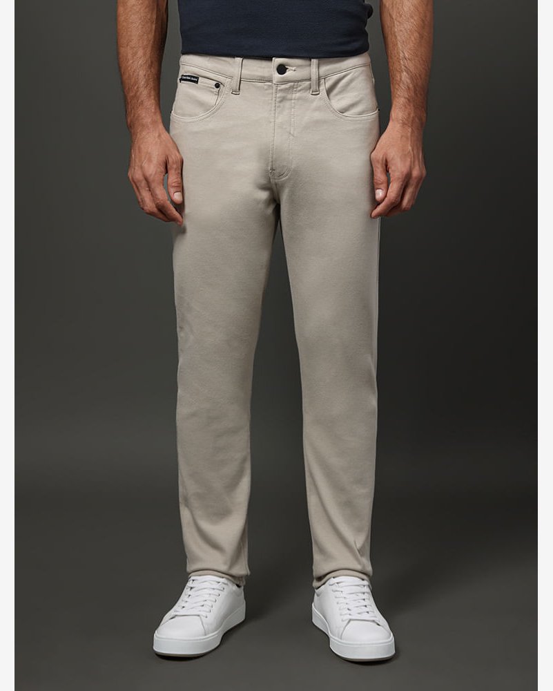Calça Masculina Slim 5 Pockets Calvin Klein Jeans - Caqui Claro