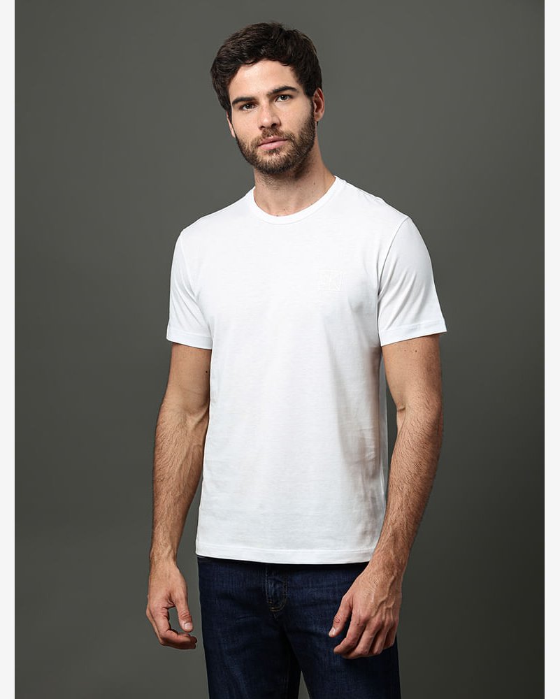 Camiseta Masculina Pima Calvin Klein - Branco 2