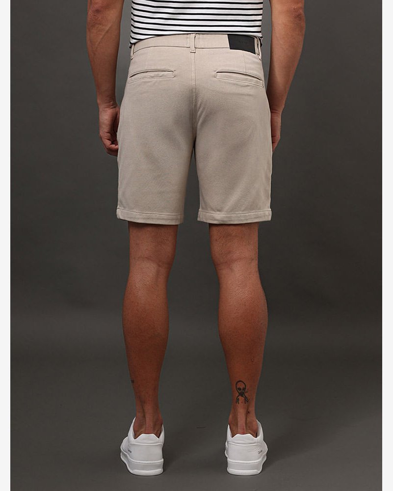 Bermuda Masculina Comfort Moletom Calvin Klein - Caqui Claro