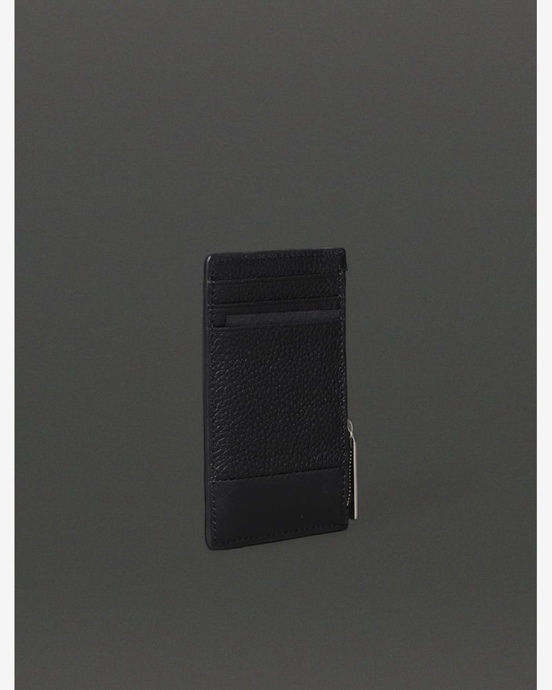 Porta Cartão Masculino Couro Com Zíper Calvin Klein - Preto