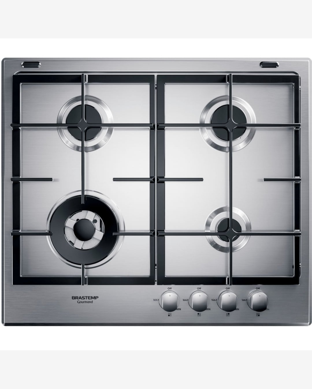 Cooktop a Gás Brastemp Gourmand 60Cm 4Q Inox 220V BDK60DRBNA