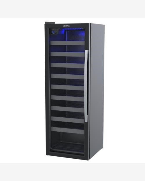 Adega Venax Piubella 50 Garrafas Porta Invertida Preta 110V 19938