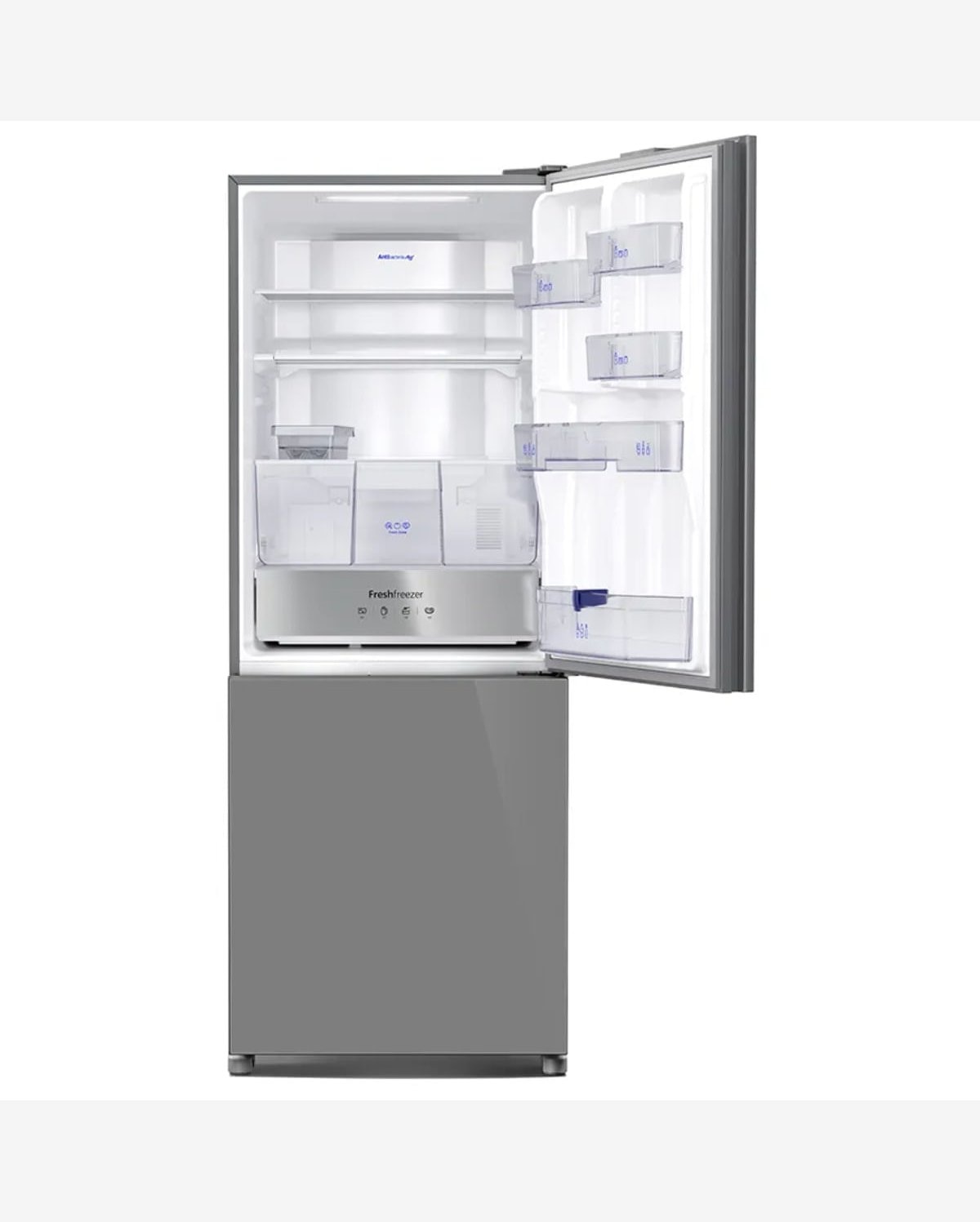 Geladeira Panasonic BB65 Frost Free 450L Inverter Vidro Inox 110V NR-BB65GVFMA