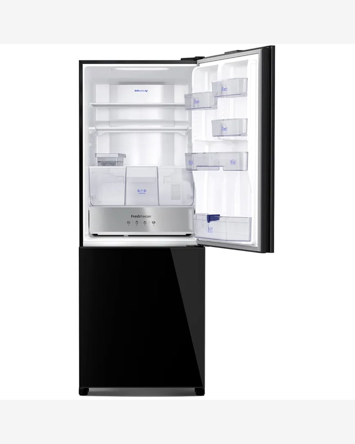 Geladeira Panasonic BB65 Frost Free 450L Inverter Vidro Preto 220V NR-BB65GVFBB