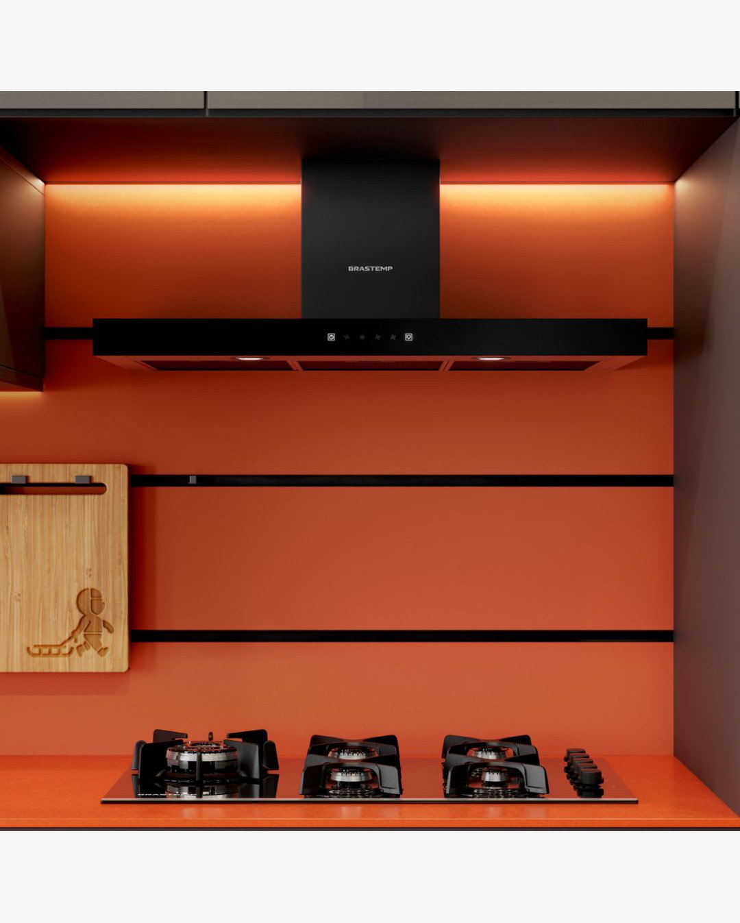 Coifa Brastemp Eclipse Tbox 90cm Parede Preta 110V BAE90APANA