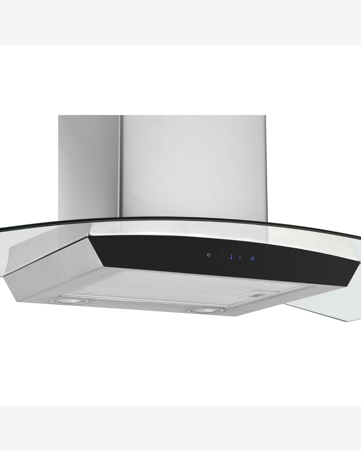 Coifa de Parede Suggar Esmeralda Touch Vidro Inox 90Cm