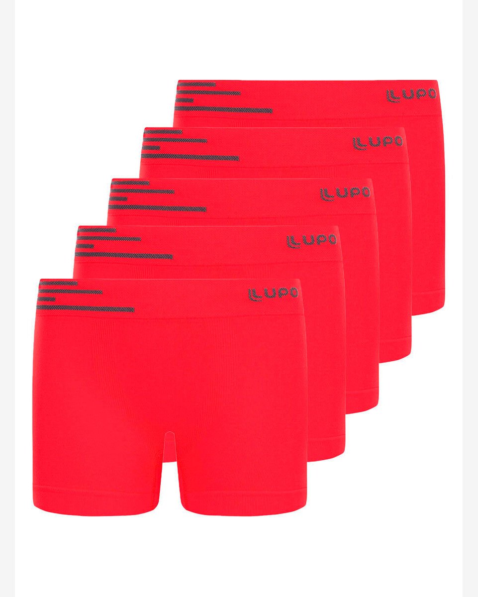 Kit com 5 Cuecas Infantil Boxer Lupinho 132-002