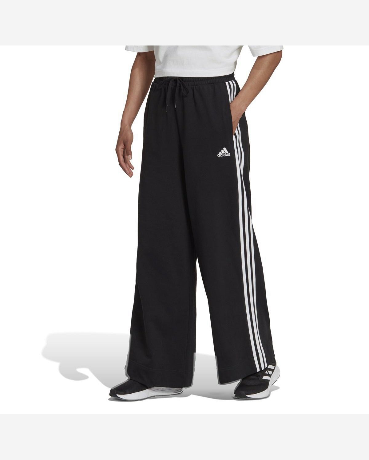 Adidas Feminina CalÃ§a Adidas Fenda Calça Flare Canelada