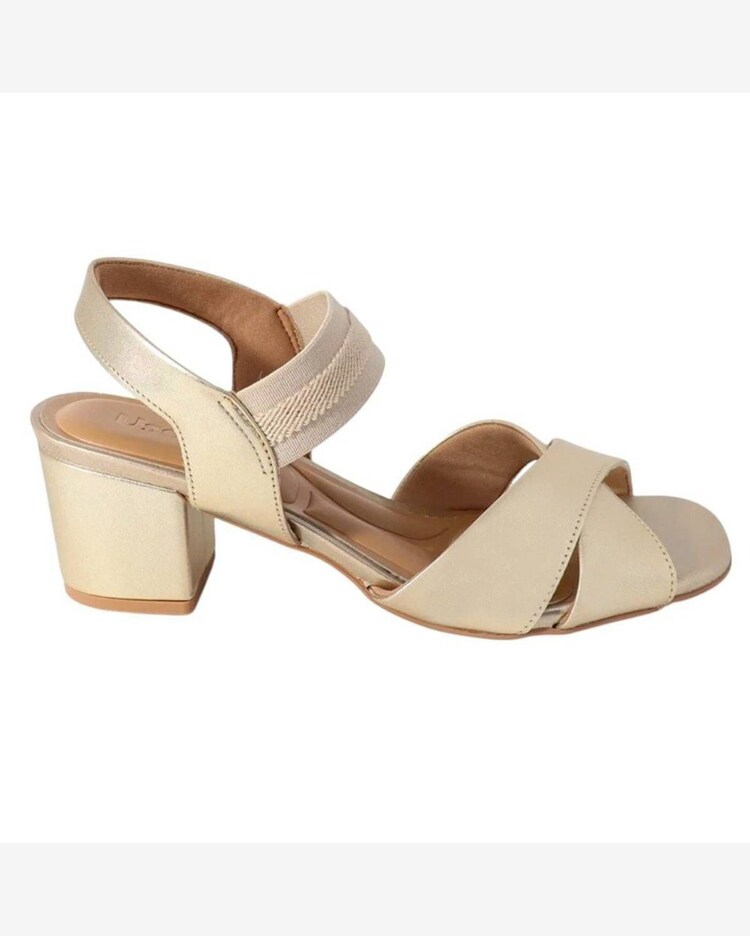 Riachuelo Sandália Usaflex Salto Bloco Médio Feminina