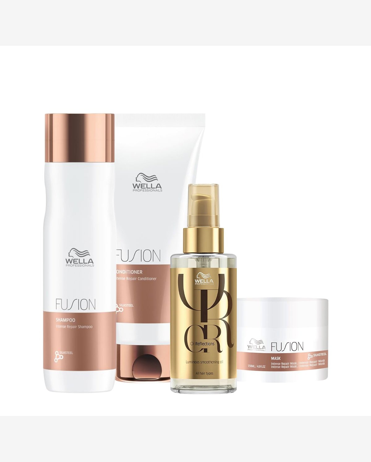 Kit Wella Professionals Fusion Reflections Home Care Oil 100 (4 produtos)