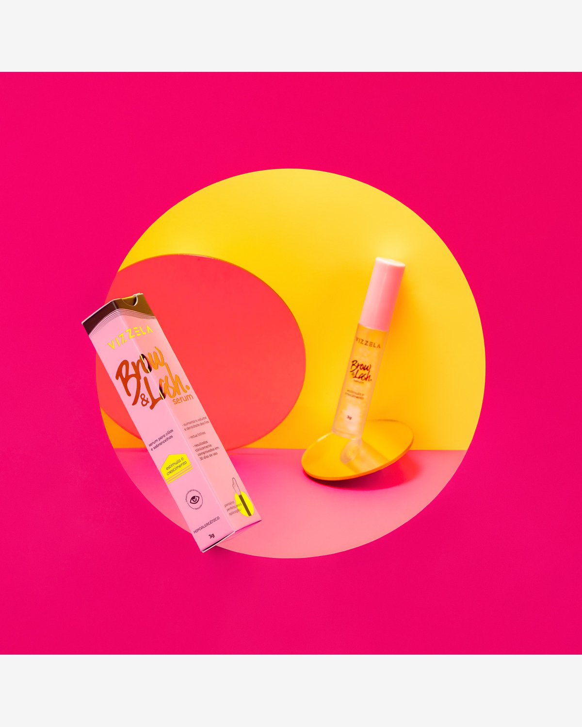 Kit Vizzela Brow Lash Eye Sérum Estimulador (2 produtos)