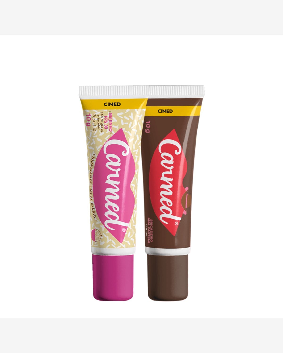 Kit Carmed BFF Brigadeiro Beijinho FPS30 Hidratante Labial (2 produtos)
