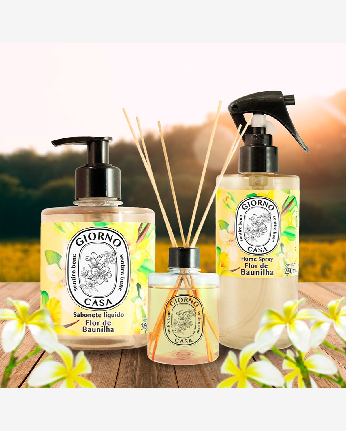 Giorno Casa Flor de Baunilha - Difusor de Ambiente 250ml