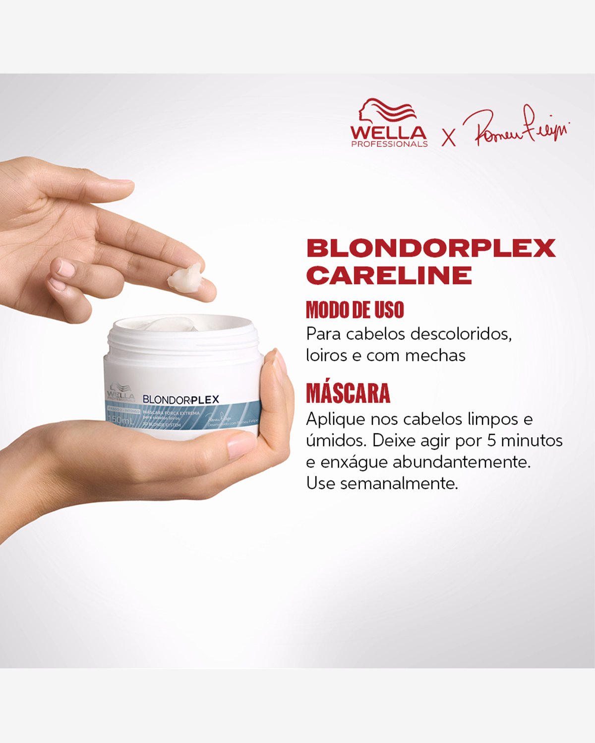 Kit Wella Professionals BlondorPlex Shampoo Máscara Necessaire (3 produtos)