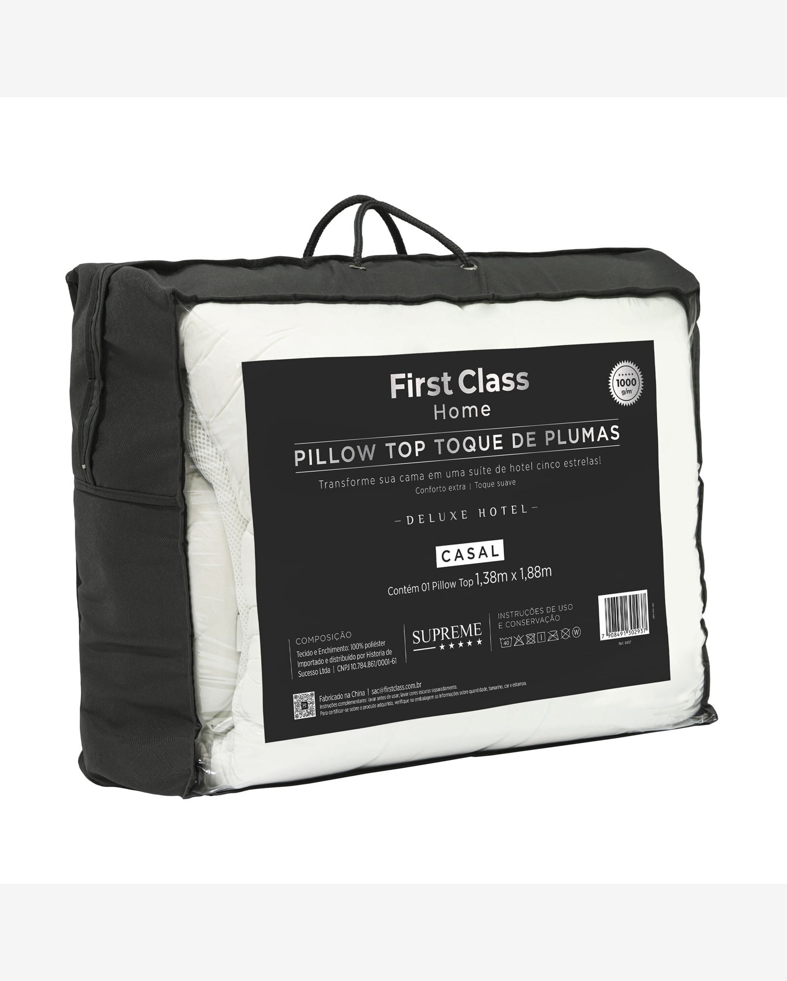 Riachuelo PILLOW TOP 1000G TOQUE DE PLUMAS DELUXE HOTEL KING SORTIDO