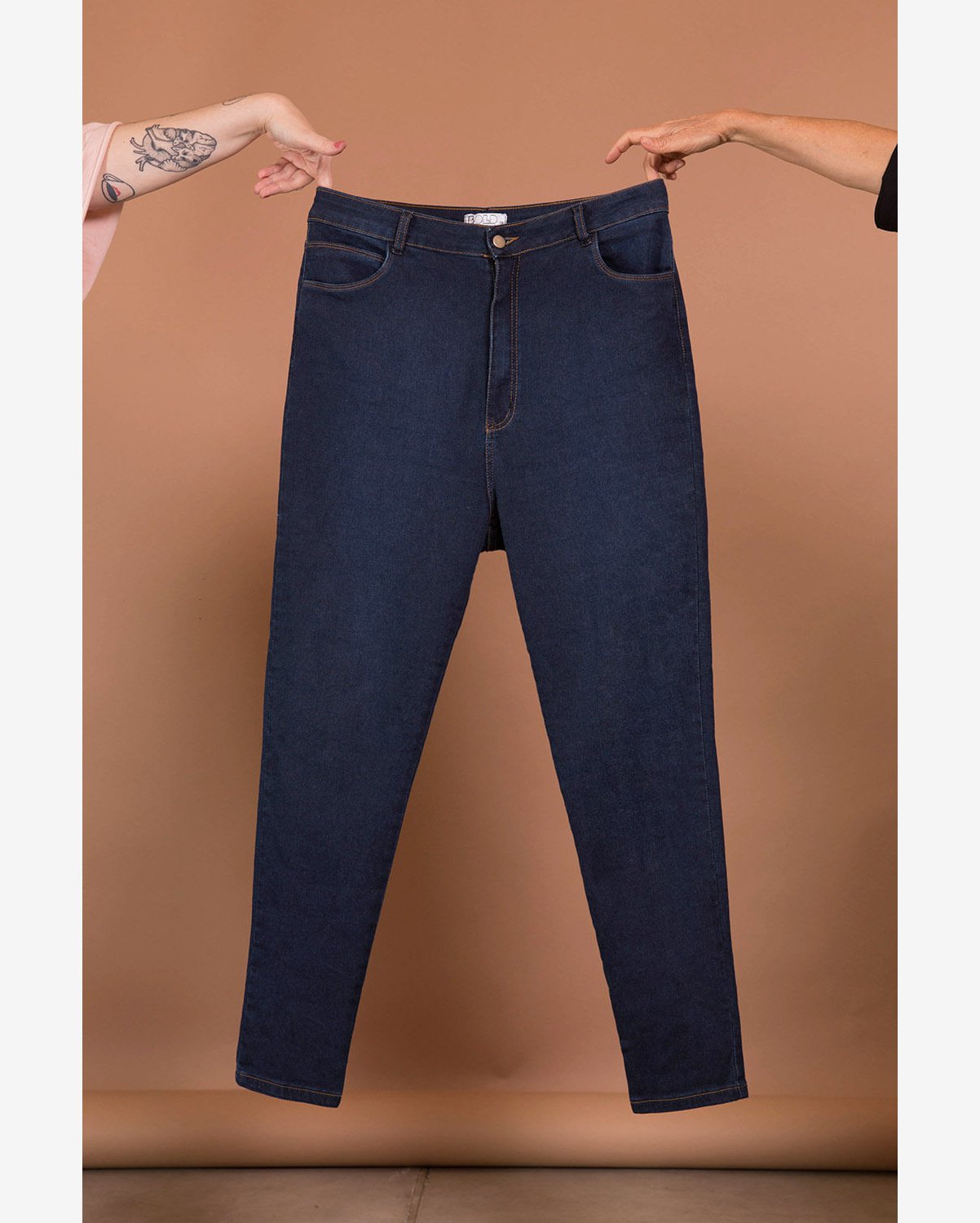 Calça Jeans Skinny Comfort Cintura Alta Plus Size