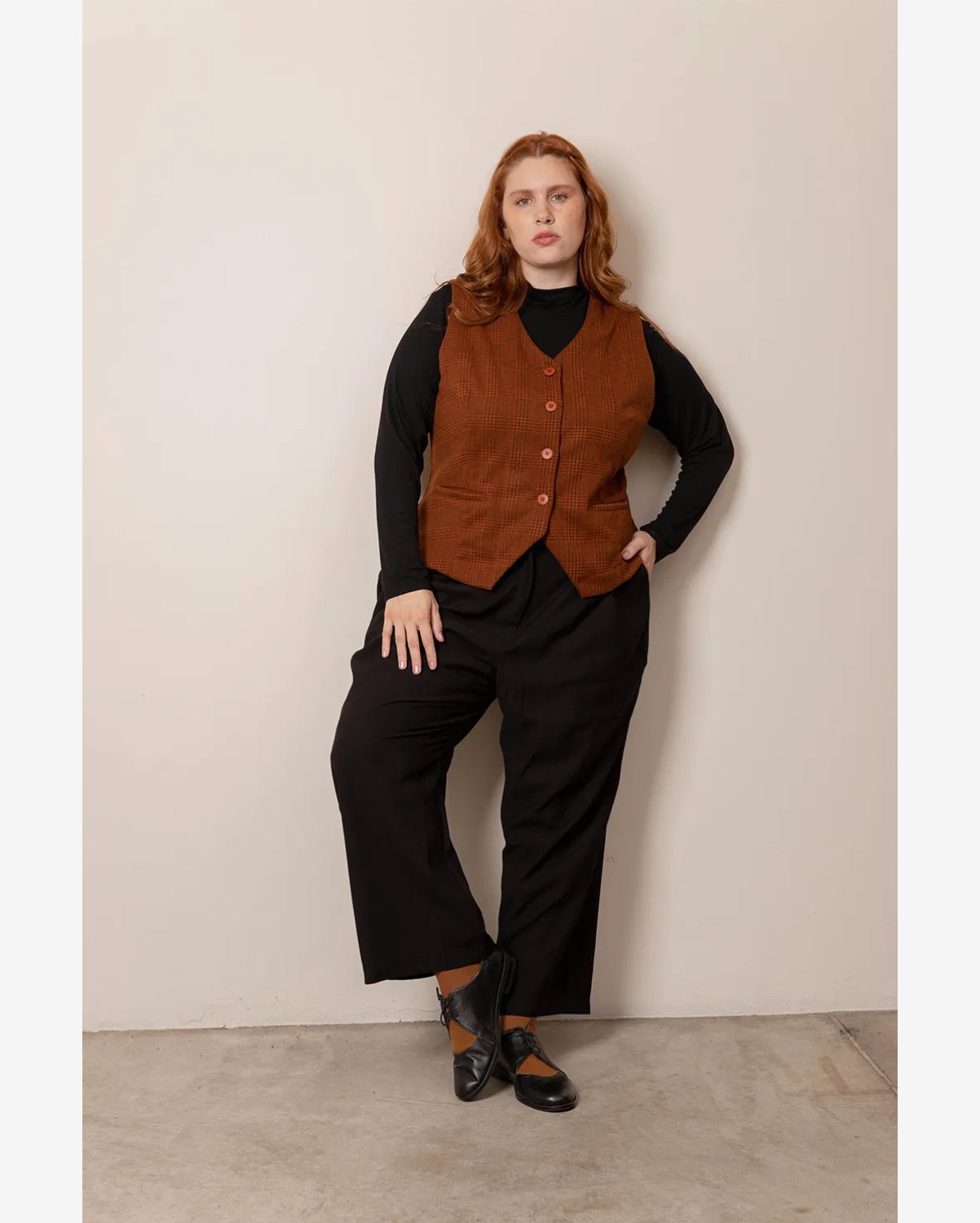 Colete Alfaiataria Brushed Plus Size
