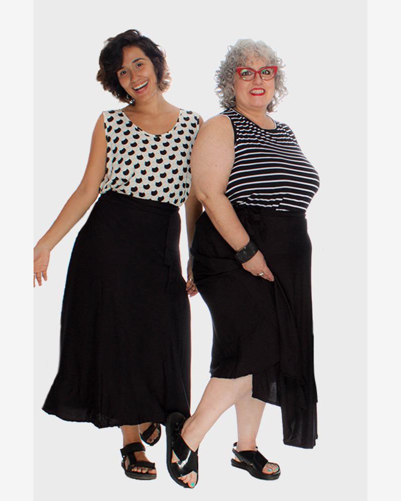 Saia Midi Wrap Plus Size