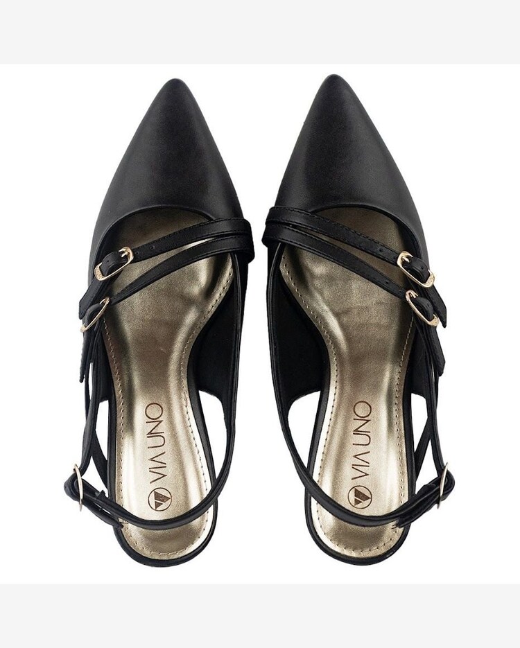 Sapato Scarpin Via Uno Slingback Chic Riachuelo