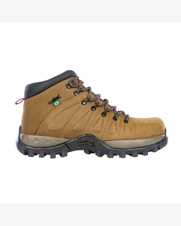 Bota Macboot Segurança Cano Alto Marrom Riachuelo