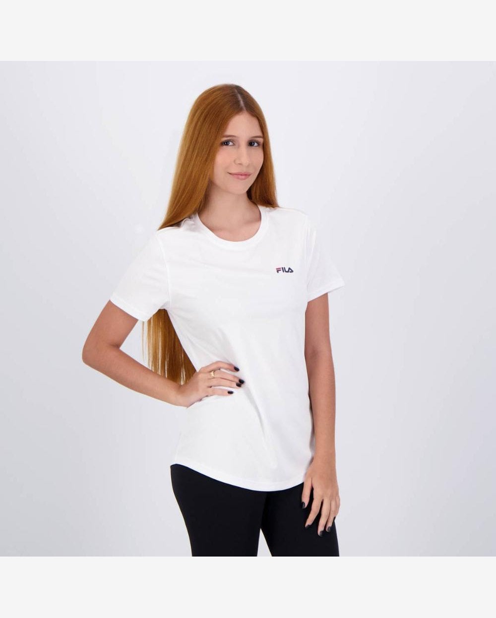 Fila Basic Sports Polygin Camiseta Fila Branca Feminina Camiseta