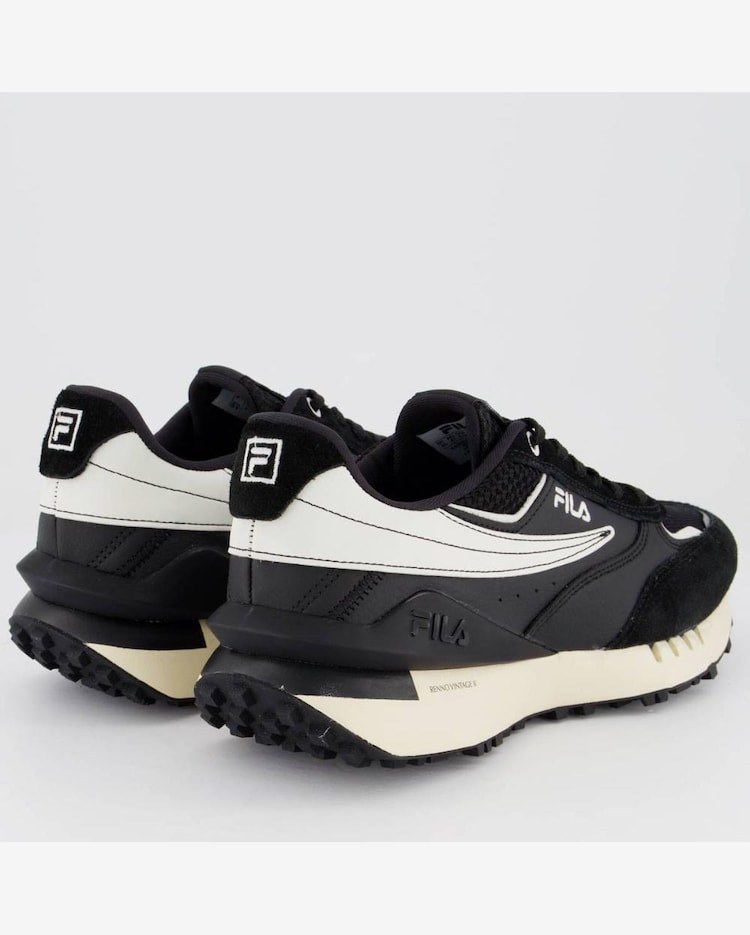 Riachuelo Tênis Fila Renno Vintage II Preto e Branco