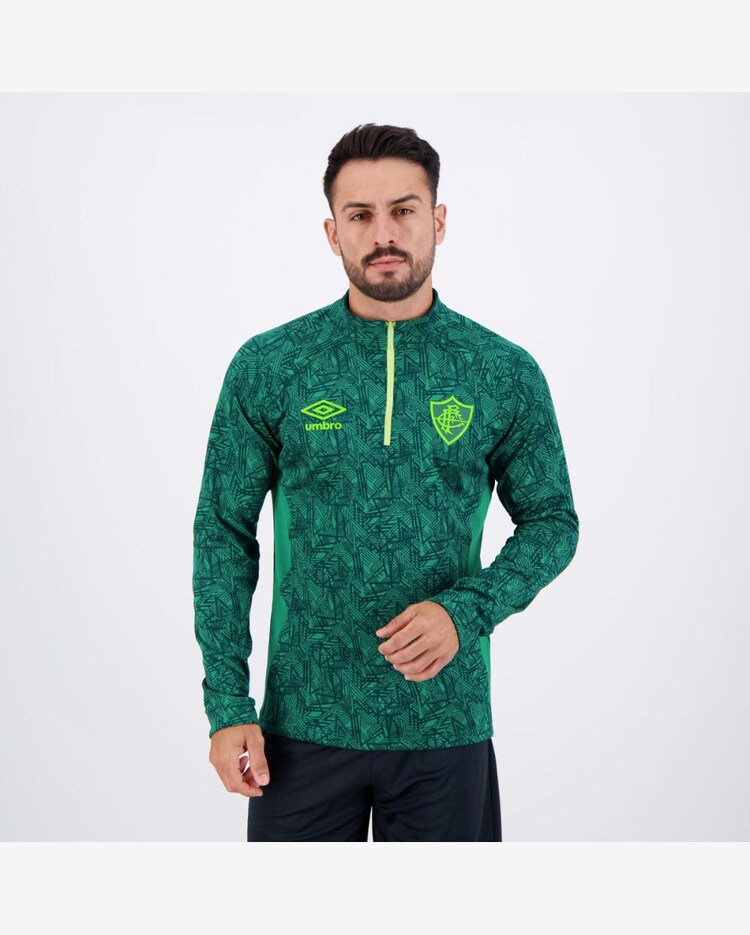 Riachuelo Blusão Umbro Fluminense Treino 2024 Verde