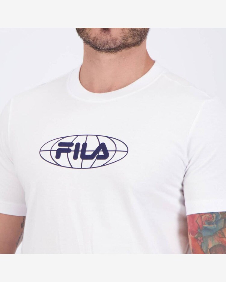 Riachuelo Camiseta Fila Regular Classic Branca