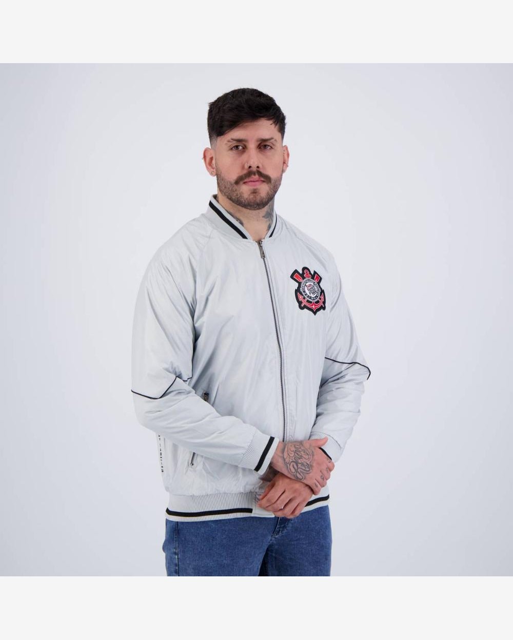 Blusa Jaqueta Do Corinthians Dupla Face Riachuelo Jaqueta Bomber