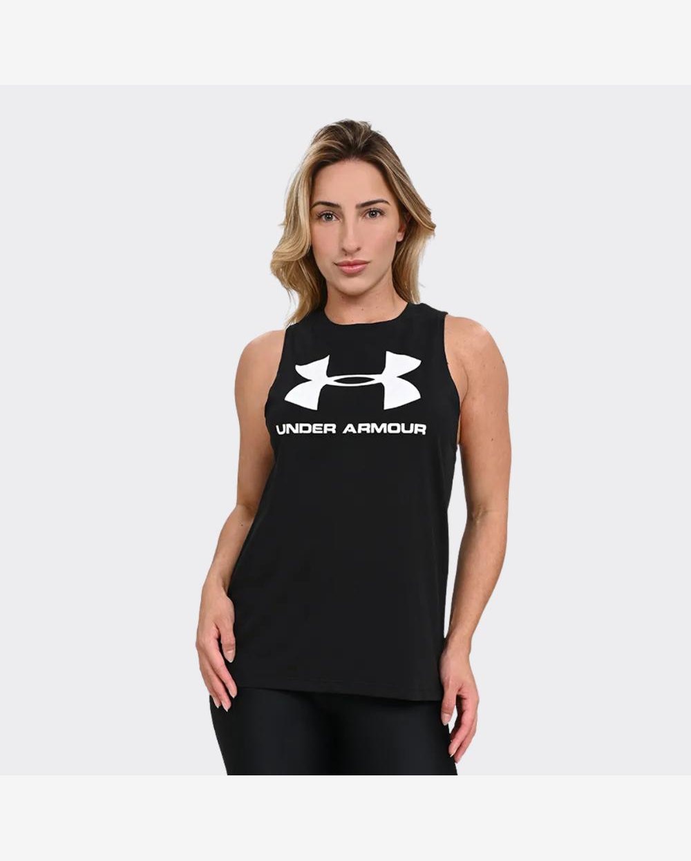 Regata Under Armour Live Sport Tank Feminina Preta