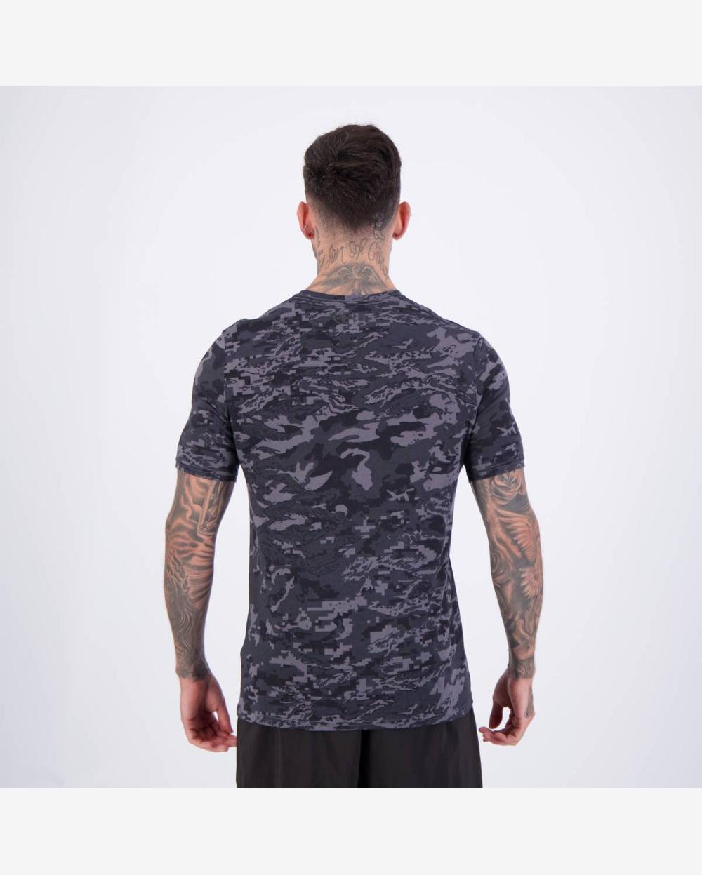 Camiseta Under Armour Camo SS Cinza