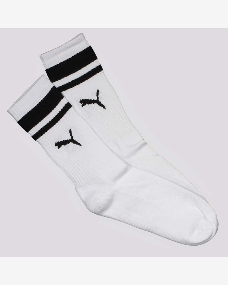 Riachuelo Meia Puma Cano Longo Heritage Feminina Branca
