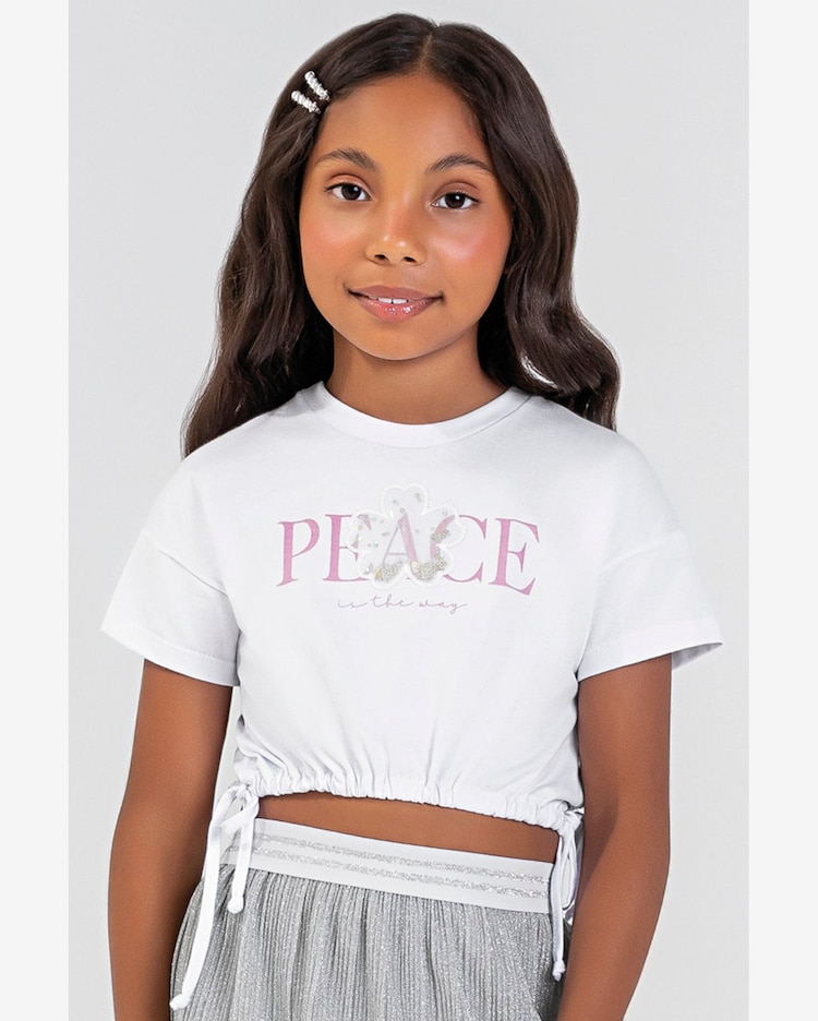 Cropped Roupas Juvenil Feminina Riachuelo Riachuelo Camiseta