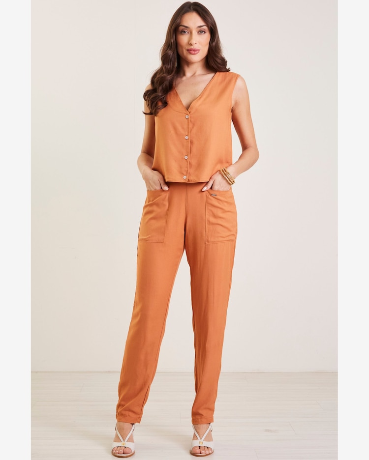 Riachuelo Conjunto Feminino Social Marialícia Marrom