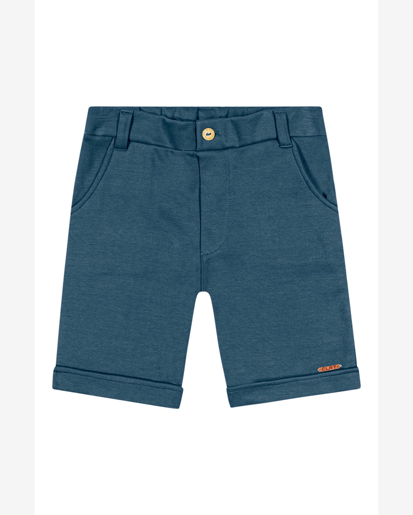 Short Infantil Menino Dobrado Colorittá Azul