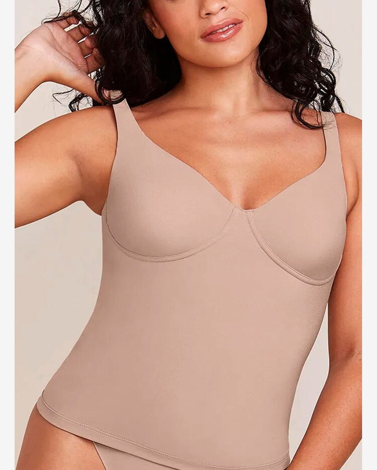 Corpete Modelador Hope A20085 Feminino sem Aro sem Bojo Microfibra P/SG  Cma-camurça Riachuelo - Main Image