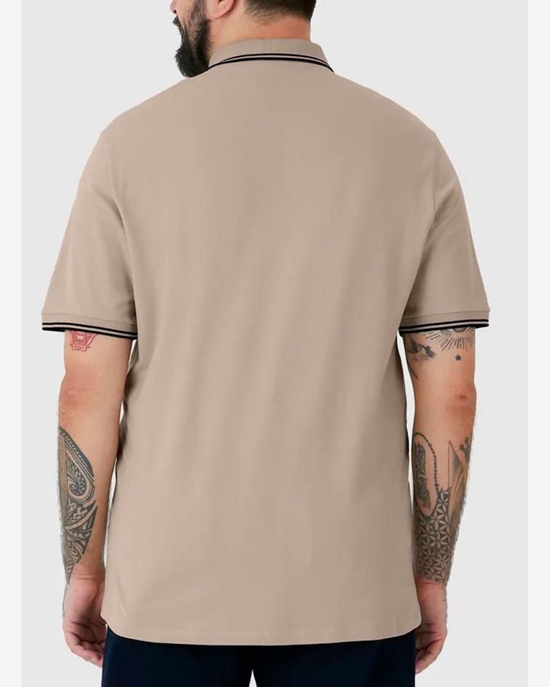 Camisa Polo Malwee 1000087860 Masculina Plus Size Piquet Stretch T. G1/G3