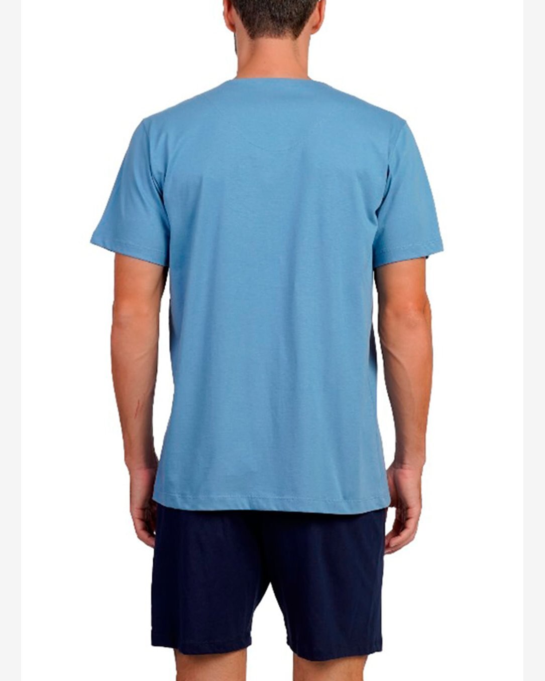 Pijama Curto Podiun 268034 Masculino Com Abertura Frontal Algodão T. P/XG