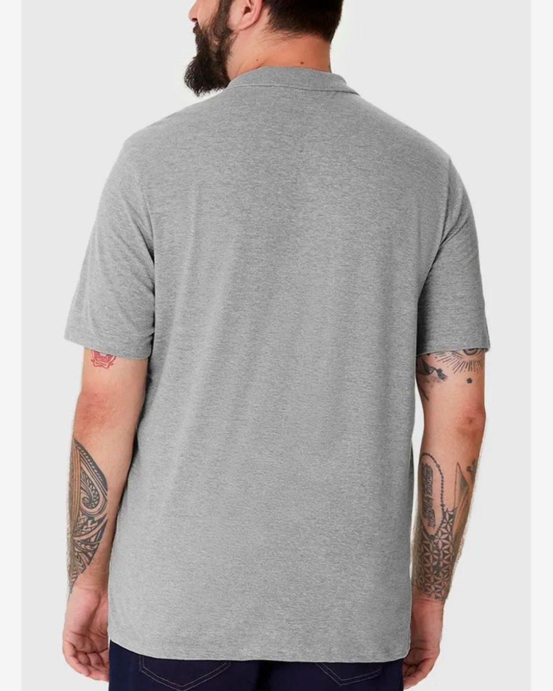 Camisa Polo Malwee 1000087849 Masculina Plus Size Meia Malha T. G1/G3