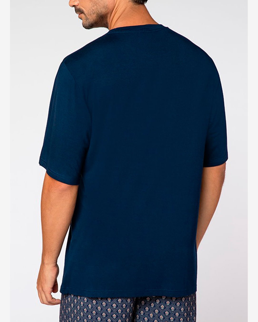 Pijama Curto Lupo 28617-001 Masculino Estampa Gravataria Viscose T. P/GG