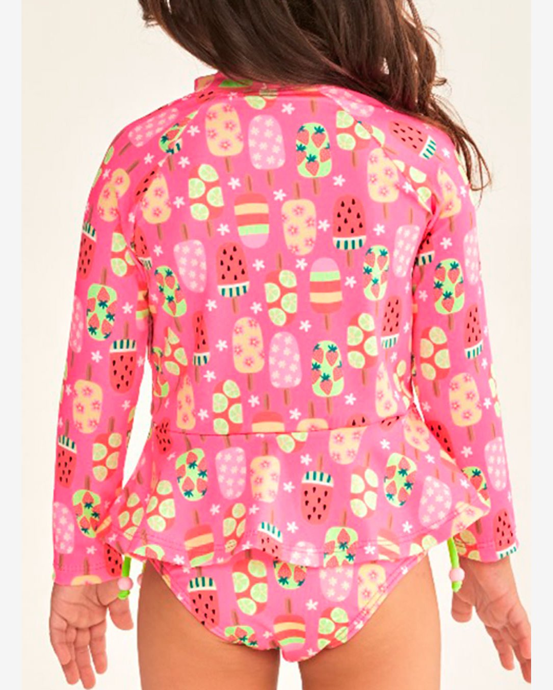 Conjunto Praia Pingo de Alegria 112610P Infantil Blusa e Calcinha Proteção Solar UV50+ Poliéster T. 04/10