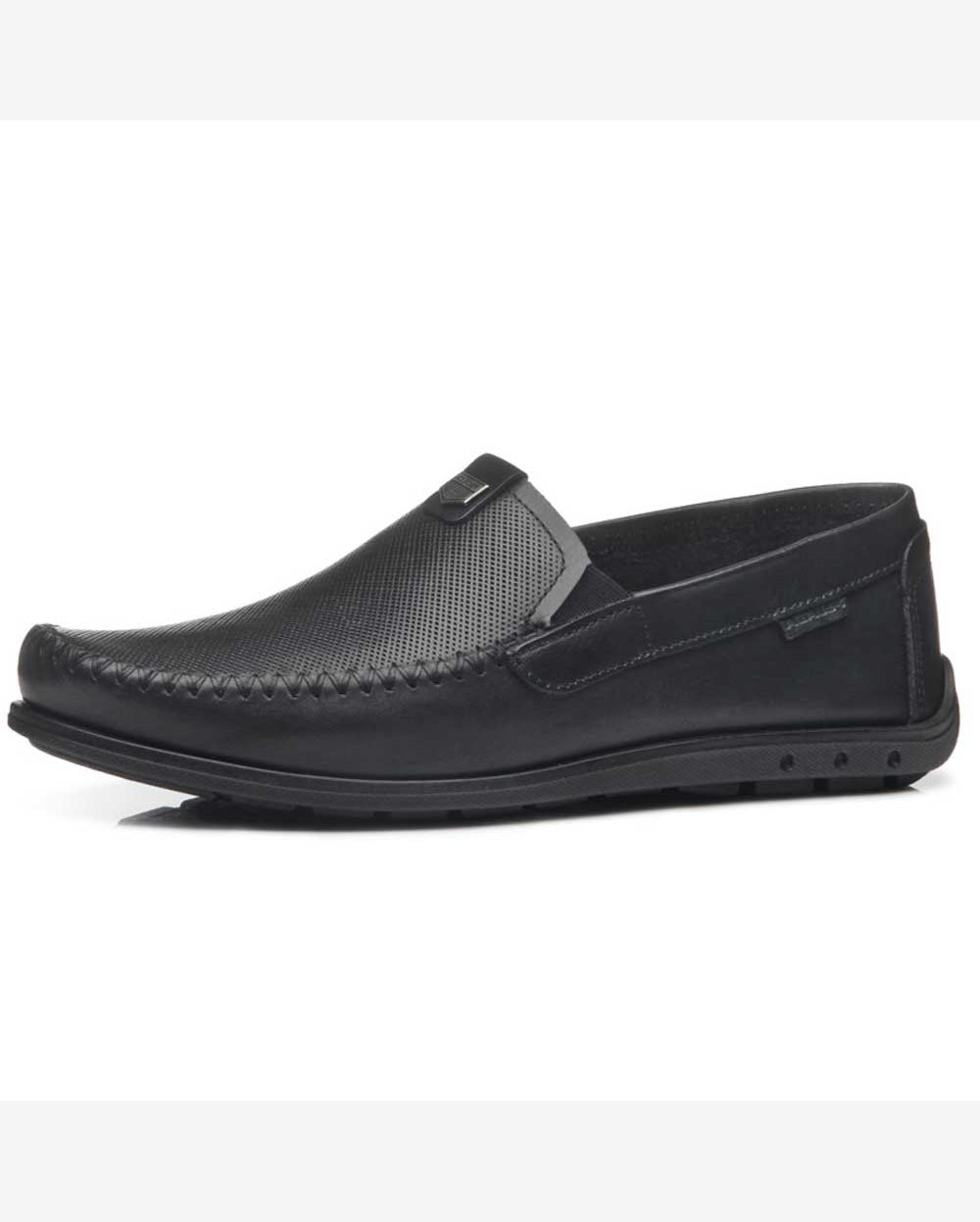 Mocassim Masculino Drive Couro Preto Pegada 141603-02