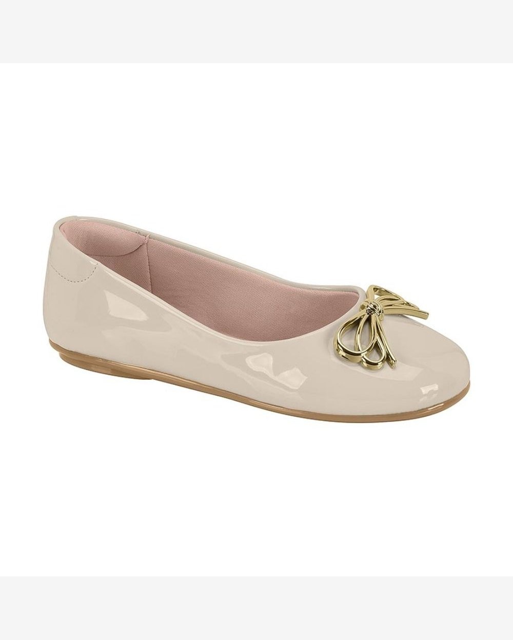 Sapatilha Infantil Verniz Branco Off Molekinha 2083.1142