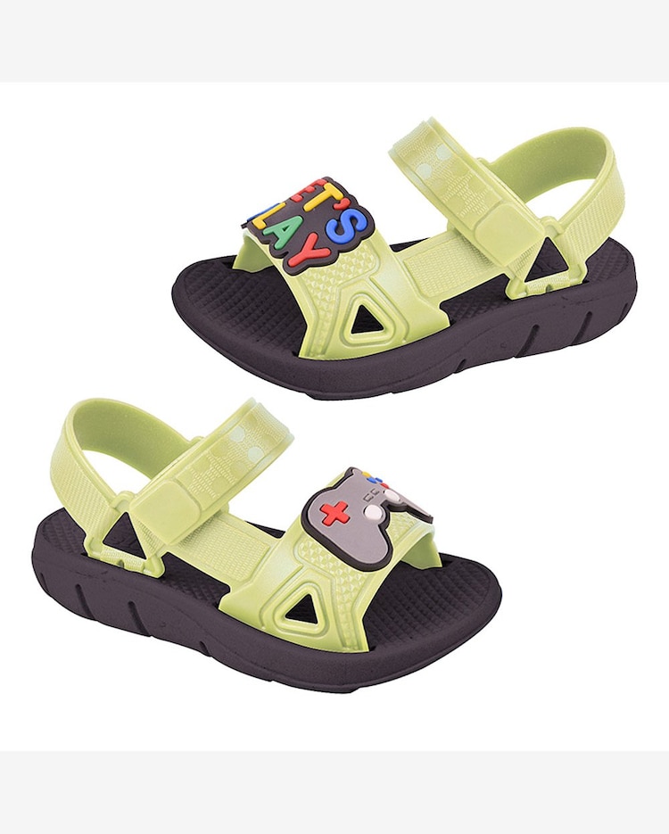 Sandália Papete Infantil Verde Lima Preto Luelua 50507-564 Riachuelo