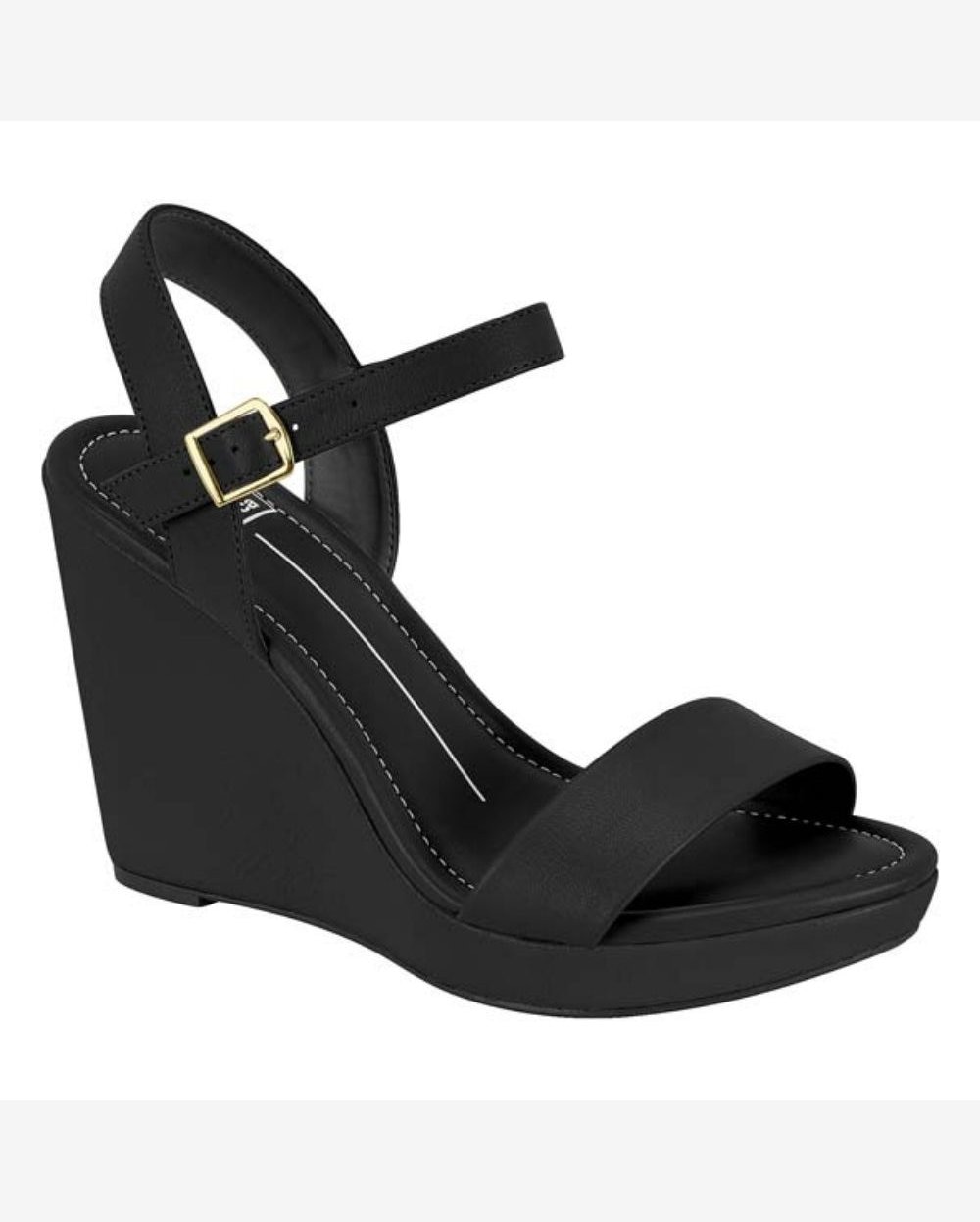 Sandália Feminina Anabela Preto Moleca 5411.1502